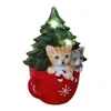 Рождественские украшения Кубок украшения с легким деревом кошек собаки снежинка милая яркая форма кружка оформление моды стиль уникальный смолы