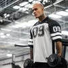 Novos designers homens camisetas fitness bodybuilding crossfit ginásio camiseta para machos manga curta homem treino homem casual letras impressas tees tops