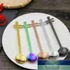 Spoons 1PC Yueqin Shaped Stainless Steel Coffee Stirring Scoops Music Spoon For Dessert Ice Cream Cafe Bar Tableware Kitchen Factory price expert design Quality
