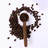 クルミ木製測定スプーンツールミルクパウダーティーコーヒー豆スクープホームキッチンアクセサリー10g容量GF