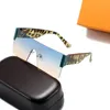 Nuovi occhiali da sole da uomo Fashion Square Frame Lenti di protezione UV Occhiali da sole stile estivo popolari Top Quality Vieni con custodia 1163