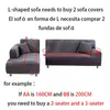 VIP Hem Sofa Skydd för vardagsrum Möbler Corner Convertible Dog Fåtöljer Tre säte Elasticated 211116