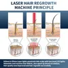 Apparecchiatura di bellezza della macchina del laser Massaggiatore elettrico del pettine di crescita dei capelli del laser con la macchina del pettine dei prodotti per la cura dei capelli di massaggio di vibrazione