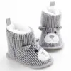 Spädbarns skor gullig tecknad björn anti-skid mjukt yttersula bomull stövlar tjock varm vinter skor mode toddler skor g1023