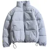 FGKKS hiver hommes couleur unie Parkas qualité marque hommes col montant chaud épais veste mâle mode décontracté Parka manteau 210818