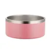 Colorful Dog Bowls Simple Dogs Bowl Stainless Steel Pet Feeders Solid Color Pets Feeder 32oz or 64oz8444488
