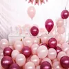 Parti dekorasyonu 10/20pcs 10 inç şeffaf gül altın konfeti balonlar inci pembe pembe düğün doğum günü dekor krom metalik globos