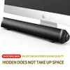 Soundbar Bluetooth Altoparlante alimentato tramite USB Barre audio per computer cablate da 3,5 mm Audio HiFi Stereo con controllo tramite manopola Altoparlante soundbar lungo da tavolo