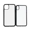 Lege 2D Sublimatie TPU PC Zachte Mobiele Telefoon Gevallen voor iPhone 14 13 12 Mini Pro Max 11 8 7 6S Plus XR X XS Samsung S21 S21Ultra met Aluminium Inserts