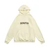 DEUS Moda Hoodies Suéter Letras laminadas tridimensionais impressas Hoodie Unisex Hooded Casual Pullovers Pullowear Loose Loose Hoody UE Tamanho