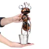 13inch Ant Sculpture Iron Cartoon With Removable Bucket Garden or Desk Decor Succulent Flower Pot Trinket Storage 210924