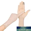 Dame Sommer Baumwolle Midi-lange Handschuhe Radfahren Druck Dot UV Touch Screen Anti-skid Sonnencreme Atmungsaktive Fahr Handschuhe für frauen