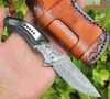 Спецификация предложения Flipper Fodling Night VG10 Damascus Steel Steel Drop Point Blade Natural Ebony + стали головы ручка шарикоподшипника карманные ножи с кожаной оболочкой