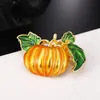 Pins, Brooches Retro Generous Christmas Brooch Cute Snowman Crystal Bell Enamel Pins Halloween Funny Pumpkin Witch Star Moon Jewelry