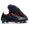 Mens höga toppar fotbollskor x Speedflow + FG Cleats SpeedFlow.1 IC TF Firm Ground Trainers Red Blue Football Boots
