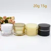 Akryl Tom Kosmetisk 5g 15g 20g Pot Cream Powder Containerburk 30g 50g Akrylkroppskrubba Förpackning Jars Hudvård med fodrar