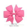 3 tum barn Big Hair Bow Clip Ribbon Butterfly Grosgrain Barrettes Baby Girl Boutique Accessory Party 40 Colors7629842