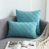 Decoration Fabric Plaid Pillows Headrest Cushion Anti Hemorrhoid Relieve Waist Pain for Home Sofa pillowcase 210611