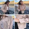 GOPLUS Das Mulheres Blusas Camisa Vintage Collar Colar De Colar de Manga Longa Camisas Mulheres Blusas Mujer de Moda 210225