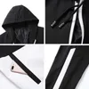 Hip Hop Military Men Tracksuit Hooded Jacket+Harem Pant Patchwork 2PC Set For Men Fashion 2021 New Mens Sportswear Suits Y0831