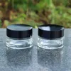 12ML Transparent Glass Airtight Stash Jar High Quality Multi-Use Vacuum Seal Wax Oil Jar Tobacco Storage Waterproof Container