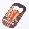 Sublimation blanc bière ouvre-bouteille tire-bouchon bricolage métal argent chien étiquette cadeau créatif maison cuisine outil DAP312