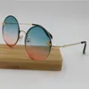 Vente de lunettes de soleil vintage en métal Vintage Brand Designer Women039S Sun Glasshes Points Mirror Points Ronds Round Sunglasses Male UV4002920656