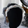 Hair Clips & Barrettes NiuShuya Clear Crystal Hairbands Rhinestone Cubic Headband Party Wedding For Women Girls Accessories Headpiece Jewelr