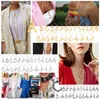 U7 Big Letters Bamboo Pendant Initial Necklaces for Women with 22" Snake Chain DIY Alphabet Jewelry Mother's Day Gift P1211 220222