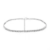 Kmvexo Design simple Crystal Beads Choker Collier Femme Collier Sparkly Rimestone Chocker Wedding Bijoux 2019 G1213