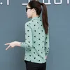 Mode coréenne Mousseline de soie Femmes Blouses Office Lady Chemise et chemisier Automne Manches longues Plus Taille XXXL / 5XL Femmes Tops 210531