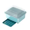 Kök förvaringsorganisation skål och pinnar box dränera plastkopphållare hushållsställskåp lock rack med e4G7254C