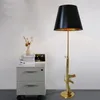 Modern vintage Gun Table Lamp Electroplated Design Desk lamp Gold Silver Metal Decor for Livingroom Reading Bedroom Bedside