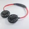 Hängende Lüfter Sportarten 360 Grad rotierender tragbarer USB wiederaufladbare Nackenband Lazy Hanging Hals Dual Air Cooling Mini Air Conditioner