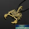 Hip Hop Punk Männer Halsketten Scorpion King Seil Schlüsselbein Lange Kette Charme Anhänger Halskette Party Geschenke Gold/Silber Überzogene Schmuck Fabrik preis expert design Qualität