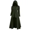 Kvinnor Gothic Long Hoodies Sweatshirt Plus Size Vintage Cloak High Low Pullovers Tops Oversize Outwear Women Sweatshirts 201102