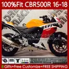 Repsol NEW Corpi per stampi ad iniezione per HONDA CBR 500 CBR500 R RR CC 500R 500CC 2016 2017 2018 Carrozzeria 111No.88 CBR500RR CBR500CC 16-18 CBR500R 16 17 18 Carenature OEM