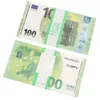 NIEUW FAKE GELD BANKNOTE 10 20 50 100 100 200 US Dollar Euros Realistische speelgoedbar Props Copy Valuta Movie Money Faux-Billets