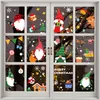 Christmas Decoration Santa Elk Static Stickers Christmas Shopping Mall Glass Window Decoration Home Decor 50pcs