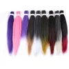 Pre Stretched Braiding Hair Extensions Ombre Easy Jumbo Braids Hair 20quot 26quot Synthetic Crochet Braids Black Brown Pink6957886