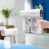 Equipamentos de rega 380ml Nano Spray Gun Ultravioleta Ray Blue Light Desinfecção Pulverizador Recarregável Portátil Atomização Handheld