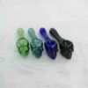 Szkło Head Glass Pipe Pyrex Olej Palnik Czaszka Design Palenie Rury Multi Color Tobacco Tool Kolorowe akcesoria Collowe DAB RIG33