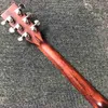 Custom 6 Strängar D Form 28s Kroppsform 41 tum Akustisk gitarr Rosewood Fingerboard Spruce Top