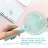 Bakey Mini Mini Charging Fan Portable Silent Silent 35DB Troisième GEA Vitesse du vent Micro USB Charging avec base