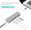 USB3.1 HUB типа C в сеть Ethernet сетевой адаптер 100 Мбит / с RJ45 USB-C с USB 3 порта 3.0 HUB SLISTHER для MacBook Pro Notebook