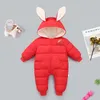 Warme Baby Romper Winter Pasgeboren Babykleding Baby Meisjes Kleding Met Capuchon Voor Jongens Jumpsuit Baby Unisex Snowsuit Overalls 0 Maand 210312