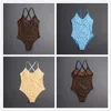 Halter strój kąpielowy bikini damskie seksowne ubranie kobiece Hollow Monokini czarny strój kąpielowy wyściełane pływanie jednolita body z