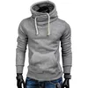 Icelion Yeni Balıkçı Yaka Hoodies Erkekler Kapüşonlu Tişörtü Bahar Moda Katı Spor Erkek Kazak İnce Eşofman 201113