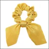 Accessoires de cheveux bébé, enfants maternité mode imprimé floral chouchous long ruban pour femmes filles porte-queue de cheval élastique écharpe chapeaux