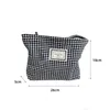 Klassische Houndstooth Große Kapazität Kosmetiktasche für Frauen Reißverschluss Makeup Bag Reise Schönheitssäuerungsorganisator